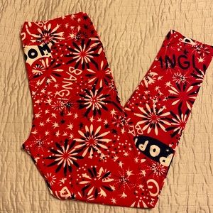Lularoe firework leggings like new